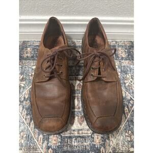 Born Linden Mens Size 10.5 Brown Leather M9355 Oxfords Loafers Distressed Walnut